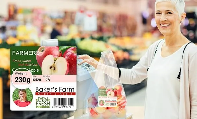 喷墨彩色标签打印机:食品行业全场景应用案例 超市